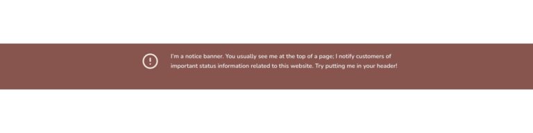 Notice Banner