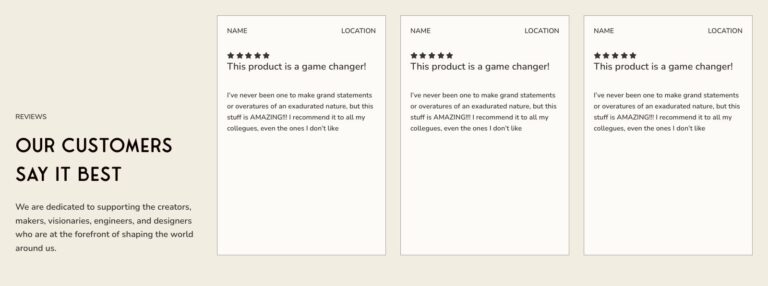 Testimonial Review Carousel