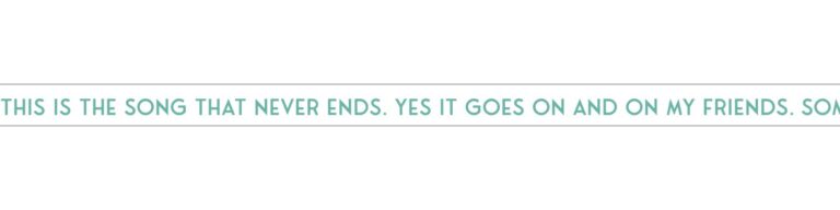 Scrolling Text Marquee